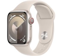 Apple Watch Series 9 [GPS + mobilais, 41 mm] - Polar Star alumīnija korpuss ar Polar Star sporta lentu, S/M (Atjaunots)