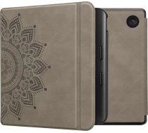 kwmobile Korpuss saderīgs ar Kobo Kobo Kobo Libra Colour/Tolino Vision Colour Case - Mākslīgās ādas vāciņš - Rising Sun Grey