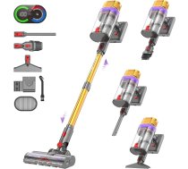 Vistefly V15 Ultra Battery Vacuum Cleaner, 48000Pa 600W 70Mins putekļsūcējs bezvadu ar dubulto displeju, akumulatora putekļsūcējs ar dubulto putekļu tvertnes dizainu Akumulatora putekļsūcējs cietām grīdām,
