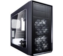 Fractal Design FD-CA-FOCUS-MINI-BK-W Focus G Mini priekšējais datora korpuss ar logu, USB 3.0/2.0 un audio ligzdām - melns