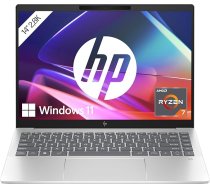 HP Pavilion Plus klēpjdators, 14" 3K OLED displejs, 120 Hz, AMD Ryzen 7 7840U, 16 GB LPDDR5x RAM, 1 TB SSD, AMD Radeon 780M, Windows 11, QWERTZ, sudraba ar 25 GB Dropbox atmiņas uz 12 mēnešiem
