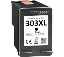 303XL melnas krāsas printeru kasetnes - 750 lappuses, saderīgas ar oriģinālajām HP 303 melnajām 303 melnajām printeru kasetnēm, 303 XL, paredzētas Envy Photo 7134 7830 6232 6230 7130 6220 6234 7100 7155 7800 7834 7834 7100.