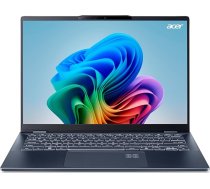 Acer Swift 14 AI (SF14-51-58TU) AI piezīmjdators 40 topi - 14 collu WQ2.8K OLED displejs, Intel Core Ultra 5 226V, 16 GB RAM, 512 GB SSD, Intel Arc Graphics 130V, AI funkcijas, Windows 11, QWERTZ tastatūra, zils