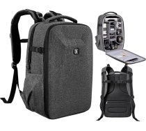 K&F Concept Camera Backpack, foto mugursoma ar cietu kameras somu ar 15,6 collu nodalījumu klēpjdatoram un lietus pārsegu, mugursoma droniem, DSLR kamerām, DJI Mavic piederumiem