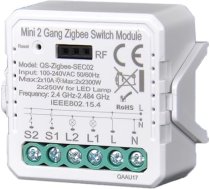 ZigBee Tuya Smart Switch Mini DIY RF slēdža modulis, kas saderīgs ar Smart Life/Tuya App, Alexa un Google Home, 2 ligzdas, darbojas ar Zigbee 3.0 Gateway Hub 220V-240V (CL-ZBSEC02)