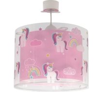 Dalber Lampa Bērnu istaba, Bērnu lampa, Bērnu lampa, Piekaramais gaismeklis, Griestu gaisma, Bērnu istaba, Vienradži, Dzīvnieki, Vienradži, 41592, E27, Rozā krāsa