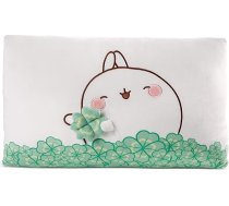NICI Molang 48878 Taisnstūra spilvens ar āboliņa lapu 43 x 25 cm, balts