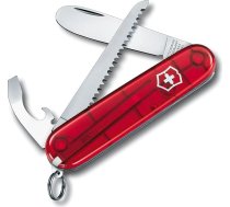Victorinox 0.2373.T Mans pirmais kabatas nazis ar kakla aukliņu, caurspīdīgi sarkans