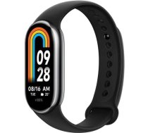 Xiaomi Mi Smart Band 8 aktivitāšu aproce, AMOLED displejs, sirdsdarbības ritma mērītājs, 190 mAh, 150+ sporta režīmi, akumulatora darbības laiks līdz 16 dienām, melna krāsa