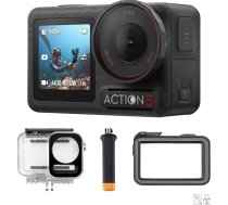 DJI Osmo Action 5 Pro niršanas komplekts, 4K darbības kamera nirējiem ar 60 m ūdensnecaurlaidīgu korpusu, 2 OLED skārienjūtīgajiem ekrāniem, ūdens spiediena mērītāju, krāsu temperatūras sensoru autentiskām zemūdens krāsām
