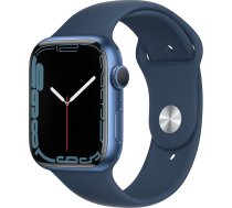 Apple Watch Series 7 (GPS, 45 mm) - Zils alumД«nija korpuss ar Abyss Blue sporta lentu (Latvija)