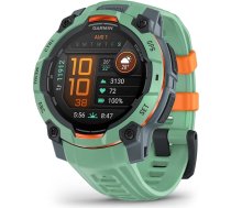 Garmin Instinct 3 45 mm AMOLED - izturīgs, ūdensnecaurlaidīgs GPS viedpulkstenis ar izcilu 1,2 collu AMOLED displeju un LED lukturīti, kas paredzēts brīvdabas aktivitātēm, skriešanai utt. - ar pulsa mērīšanu un daudzām viedajām funkcijām