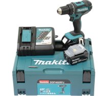 Makita DDF482RFJ Akumulatora urbjmašīna 18 V / 3,0 Ah, 2 akumulatori + lādētājs MAKPAC melns, zils