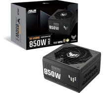 ASUS TUF Gaming 850W zelta barošanas bloks (850 W, pilnībā modulārs barošanas bloks, ATX 3.0 saderīgs, Axial Tech ventilators, PCB pārklājums, dubultie lodīšu gultņi)