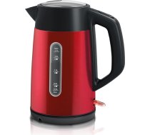 Bosch DesignLine TWK4P434 Bezvadu tējkanna, uzliešana bez šļakatām, krūzes indikators, ūdens līmeņa indikators abās pusēs, aizsardzība pret pārkaršanu, 1,7 l, 2400 W, sarkana