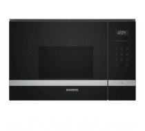Siemens BF525LMS0 Iebūvējamā mikroviļņu krāsns Solo 20L 800W, melna, nerūsējošais tērauds - mikroviļņu krāsnis (Iebūvējamā, Solo mikroviļņu krāsns, 20 L, 800 W, Pogas, Touch, Melna, nerūsējošais tērauds)