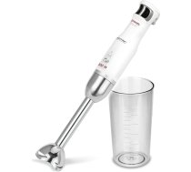 MPM MBL-27 rokas mikseris, regulējams ātrums Smooth Touch, noņemama pamatne, nerūsējošais tērauds, maisīšanas trauks 600 ml, 500 W, balts