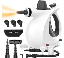 Tvaika tīrītājs, rokas tvaika tīrītājs ar 11 piederumiem, 3,2 bāru tvaika spiediens, 1050 W tvaika tīrītājs visām grīdām, tvaika tīrītājs bez ķimikālijām, mīkstajām mēbelēm, mājokļiem ar bērniem un bērniem.