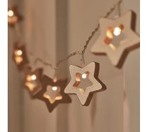 Lights4fun 20 LED zvaigžņu pasaku gaismas Silti balta bērnu istabas pasaku gaismas ar tālvadības pulti un taimeri