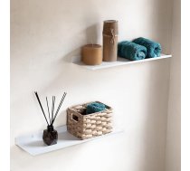 Sienas plaukts, balts metāls, 2 peldošo plauktu komplekts, balts, 50 cm, mazs sienas plaukts, virtuve, vannas istabas sienas plaukts, peldošais plaukts guļamistabai, viesistabai, birojam, sienas plaukts, bērnu istabai,