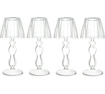 4 stikla tējas lampu turētāju komplekts - elegants sveču turētājs sveču turētājs vakariņu sveču turētājs laternas galda apdare kāzu galda ēdamgaldam vannas istabai dzimšanas dienas svinību apdare