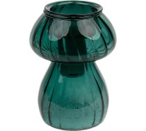 Stikla sēņu sveču turētājs Zaļa vai Bud vāze Eleganta galda apdare Ziemassvētkiem Izmantojiet kā mājas rotājumu Komplektējošās pildvielas Secret Santa izmērs 11,5
