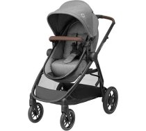Maxi-Cosi Zelia S Trio 3-in-1 komplekts, 0-4 gadi, līdz 22 kg, salokāms, kompakts, regulējams bērnu ratiņu komplekts, ar CabrioFix S i-Size bērnu sēdeklīti, piederumiem, pārtīšanas maisiņu, pelēks