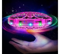 Lidojošā bumba, Hover Ball Magic Spinner Ball ar RGB gaismu, lidojošā lodes bumba Mini drons bērniem, ar roku vadāma peldoša bumba, rotaļlieta dāvana zēniem, meitenēm 6-12 gadiem (rozā)