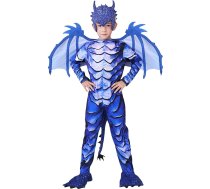 Helovīna pūķa kostīms bērniem, Helovīna kostīms bērniem zēniem, pūķa Jumpsuits, Helovīna Ziemassvētku ballīte karnevāls Cosplay kostīms 4 5 6 6 7 8 9 gadu bērniem (110/120/130/140 cm)