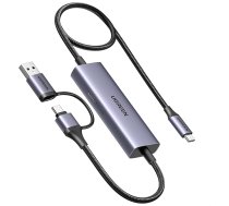 UGREEN Video uzņemšanas karte un PD 100W uzlāde, USB-A/USB C video uzņemšanas karte Full HD 4K ievadei, 2K @ 30Hz ierakstīšana un ātra uzlāde, video uzņemšanas ierīce Switch/Steam Deck/Pad/Phone/PC