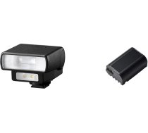 Panasonic Lumix DMW-FL200L ārējā zibspuldzes gaisma melna & DMW-BLK22E uzlādējams litija jonu akumulators, 7,2 V, 2200 mAh (Lumix digitālajām kamerām: DC-S5, G9, GH5, GH5S)