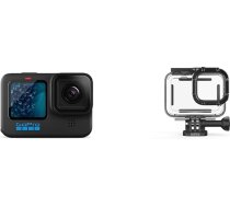 GoPro HERO11 Black - Ūdensizturīga rīcības kamera ar 5,3K60 Ultra HD video un korpusu (HERO10 Black/HERO9 Black) - Oficiālie aksesuāri