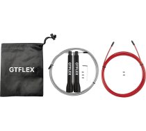 GTFLEX profesionāla Crossfit skečošanas virve ar ergonomiskiem ABS rokturiem + 1,5 mm tērauda virve + 2,5 mm PVC kabelis - viegla, veikla un ātra, ideāli piemērota Cross Training, fitnesam, sporta zālei Regulējama