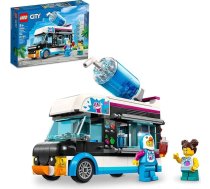 LEGO City Penguin Slushy Van 60384 Kravas automašīnas rotaļlieta bērniem no 5 gadu vecuma - transportlīdzekļa komplekts ar kostīma figūriņu - vasaras sērija - dāvanu ideja zēniem un meitenēm