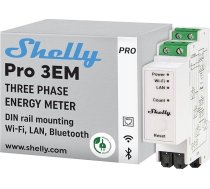 Shelly Home Relay Pro 3EM WLAN jaudas mērītājs 3 x 120 A, ieskaitot 3 skavu mērīšanas funkciju