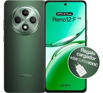 OPPO Reno12F 5G viedtālrunis ar IA, 16GB (8GB + 8GB, 256GB, 2.5D AMOLED displejs, 6,7 collas, kamera 50+8+32MP, Android, IP64, akumulators 5000mAh, ātrā uzlāde 45W, lādētājs iekļauts -