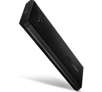 Axagon Eem2-ub2 ārējais alumīnija korpuss, usb-c 3.2 gen 2 - m.2 nvme ssd, garums no 42 līdz 80 mm, melns