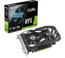 ASUS Dual GeForce RTX 3050 OC Edition 6GB GDDR6 spēļu grafiskā karte (Nvidia GeForce RTX3050 DLSS, PCIe 4.0, 1x HDMI 2.1a, 1x DisplayPort 1.4a, DUAL-RTX3050-O6G)