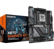 GIGABYTE X870 Gaming X WIFI7 pamatplate - Atbalsta AMD Ryzen 9000 procesorus, 16+2+2-fāžu VRM, līdz 8000 MHz DDR5 (OC), 1xPCIe 5.0, Wi-Fi 7, 2.5GbE LAN, USB 4