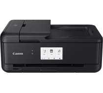 Canon PIXMA TS9550 printeris A4 A3 (printeris A3, skeneris, kopētājs, 5 atsevišķas tintes, WLAN, LAN, drukāšanas programma, 2 papīra padevēji, abpusēja drukāšana) melns