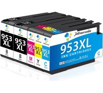 953 XL 953XL daudzpakešu printeru kasetnes HP 953XL daudzpakešu printeru kasetnes, kas saderīgas ar HP Officejet Pro 8715 8710 7720 7740 8720 8725 8210 (2 melnas, 1 zilganzaļās, 1 dzeltenās, 1 tumši dzeltenās)