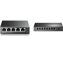 TP-Link TL-SG1008P 8 portu PoE slēdzis ar TL-SG1005P 5 portu PoE slēdzi