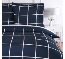 Amazon Basics 3 gab. viegla mikrošķiedras sega 135 x 200 cm Navy Tartan