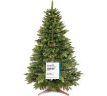 Pure Living mākslīgā Ziemassvētku egle 180 cm - reālistiska, īpaši blīvi zari, viegli montējama, ražota ES - Premium klases eglīte ar koka statīvu un uzglabāšanas maisiņu - eleganta Nordmann egle