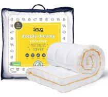 Snug Deeply Dreamy 10 cm īpaši biezs matrača pārvalks ar elastīgām siksniņām Polsterēts, komfortabls, īpaši mīksts, hipoalerģisks, mazgājams veļas mazgājamā mašīnā Dubultā 190 x 135 cm