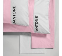 sweet home Pantone™ vienvietīgas segas pārvalka komplekts 150 x 280 cm + pārvalks uz spilvena 50 x 80 cm + pieguļoša pārvalka 90 x 200 cm Kokvilna vienvietīgam matracim 25 cm, rozā/balts