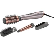 BaByliss Air Style 1000 karstā gaisa birste ar jonu tehnoloģiju, 4 uzgaļi žāvēšanai, veidošanai un cirtīšanai, AS136E, 1 gab., sudraba krāsā, rozā zelts