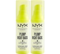 NYX profesionālā grima pamatne un serums sejai, dubultie iepakojumi, ar elektrolītiem, vegānu formula, seruma pamatne ar E vitamīnu un hialuronskābi, atjauno augumu, 2 x 30 ml