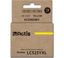 Partydeco Actis kb-525y tinte (aizstājējinstruments brother lc525y; standarta; 15 ml; dzeltena)