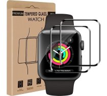 Carantee Pack of 2 Screen Protector for Apple Watch Series 4/5/6/se/se2 (40 mm), Scratch-Resistant, Sensitive Touch, Bubble-Free iWatch 40 mm Screen Protector, HD 0.15 mm Apple Watch 40 mm Tempered